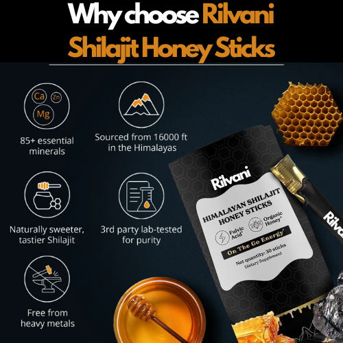 GOLD+ Shilajit Honey Sticks